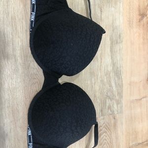 Victoria’s Secret push up black lace bra